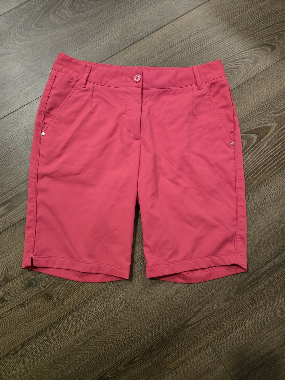 Puma Women's Coral Pink Performance Bermuda Shorts